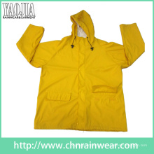Promocionais Amarelo PVC / Poliéster Long Raincoat / Rain Coat